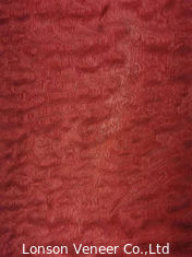 실내 디자인을 위한 Sapelle Pommele 빨강에 의하여 염색되는 목제 베니어 10CM 폭